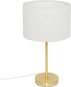 Lampa de masa TINA cu abajur boucle, inaltime 49 cm