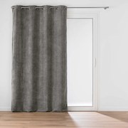 Draperie gri antracit din janilie 140x260 cm Leo – douceur d'intérieur