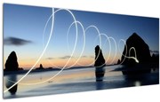 Tabloul - plaja în apus de soare (120x50 cm)
