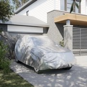 vidaXL Husă auto SUV, curele cu cataramă, complet, argintiu M PEVA