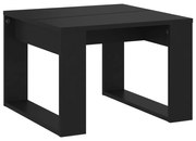 vidaXL Masă laterală, negru, 50x50x35 cm, PAL