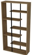 Bibliotecă Presto Black and Walnut