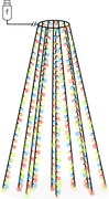 vidaXL Instalație brad de Crăciun cu 300 LED-uri multicolor 300 cm