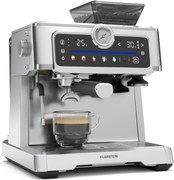 Klarstein Aparat de cafea GrandPresso Touch, 20 bar, râșniță integrată, indicator de presiune, spumă de lapte