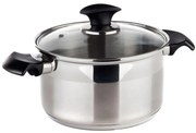 Oală oţel inoxidabil cu capac Akcent New Line, BANQUET 4,7 l
