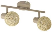 Lampă spot DEX 2xE14/10W/230V bej/crem