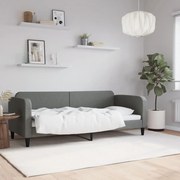 vidaXL Cadru de pat, gri închis, 80x200 cm, textil