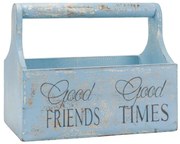 Cutie decorativă pentru flori - 30 x 17 x 25 cm, albastră