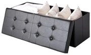 Deuba Cutie depozitare cu capac rabatabil 76x38x38 cm - neagra
