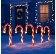 Set 5x decorațiuni LED de exterior pentru Crăciun LED/2W/230V IP44 roșii