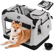 Leopet Cutie de transport pentru câini L, 70 x 52 x 52 cm, g