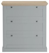 Comodă gri înaltă 75x80 cm Binz – Støraa