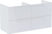 Roca Ella dulap 118.5x44.6x63.5 cm sub chiuveta pe perete alb A857772806