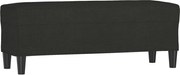 vidaXL Bancă, negru, 100x35x41 cm, textil
