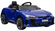 HOMCOM Vehicul electric pentru copii 12 V - telecomandă parentală - efecte sonore, luminoase - Audi RS E-tron GT albastru | Aosom Romania