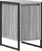 vidaXL Noptieră Gri Sonoma 39,5 x 30 x 50 cm Lemn compozit