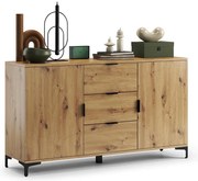 Dulap cu sertare și ușă mică LORA stejar artizan