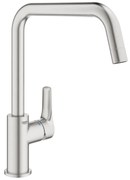 Baterie bucatarie Grohe Eurosmart, pipa inalta, supersteel - 30567DC0