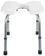 Scaun pentru duș Wenko Hygienic Stool White, 53 x 46 cm