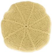Perna decorativa rotunda DORA 45 cm, galbena