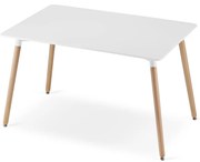 Masa Dreptunghiulara  Linda Fixa 120 x 80 Cm MDF Alb