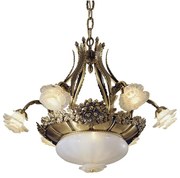 Candelabru design floral LUX realizat manual Rose