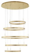 Lustra LED dimabila, design modern Agos auriu 106cm