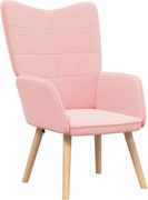 vidaXL fotoliu Roz 62 x 67 x 95,5 cm Țesătura Sherpa