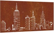 vidaXL Decor perete de grădină 105x55 cm design orizont oțel Corten