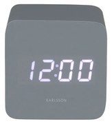 Karlsson 5982GY ceas LED de design cu alarmă gri,7 cm