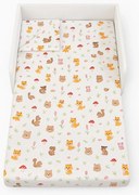 Lenjerie pat copii 2-8 ani in 3 piese Forest pentru saltele 140x70cm