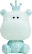 ONLI - Lampă de veghe LED reglabilă pentru copii PUPPIES LED/3W/230V 25 cm hipopotam/verde