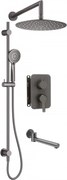 Set de Duș cu Montare Îngropată - Arnika BXYWDQAM Finisajul titan