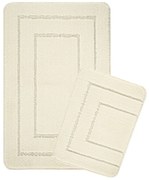 Covorașe de baie crem 2 buc. 50x80 cm Cerceve – Foutastic