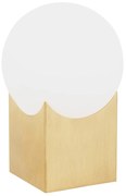 Lampa de masa minimalista AUSTIN auriu/alb