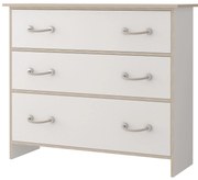 Comodă Klaudia 02 (Alb + stejar sonoma). 1071439