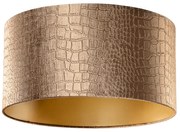 Abajur din catifea cu design de crocodil și interior auriu 50/50/25
