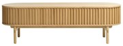 Comodă TV cu aspect de lemn de stejar 160x48 cm Carno – Unique Furniture