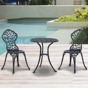 SEGN102 - Set Masa si scaune gradina, terasa, balcon, veranda, spatiu verde - Negru