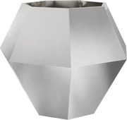 vidaXL Jardinieră Argintiu 100 x 100 x 80 cm Oţel inoxidabil