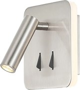 Aplica perete lumina ambientala, spot directionabil CAYMAN nickel satinat