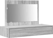 vidaXL Masă de Machiaj cu sertar Gri 100 x 40 x 70 cm Lemn compozit