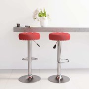 vidaXL Scaune de bar, 2 buc., roșu vin, material textil