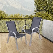 Scaun de grădină stivuibil BARI (90×55×65 cm)