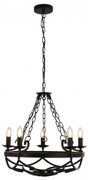 Candelabru design rustic Cartwheel III - 5lt 8905-5BK SRT