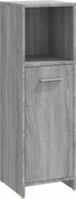 vidaXL Dulap de baie, gri sonoma, 30x30x95 cm, lemn prelucrat