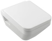 Set vas WC suspendat Villeroy&Boch Arhitectura TwistFlush Rimless alb cu capac softclose