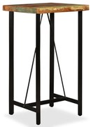 vidaXL Masă de bar, 60 x 60 x 107 cm, lemn masiv reciclat