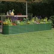 vidaXL Strat înălțat grădină 260x40x36 cm oțel galvanizat