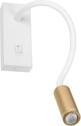Kanlux 32518 - Lampă flexibilă LED TONIL, 3,3W/230V, alb/auriu